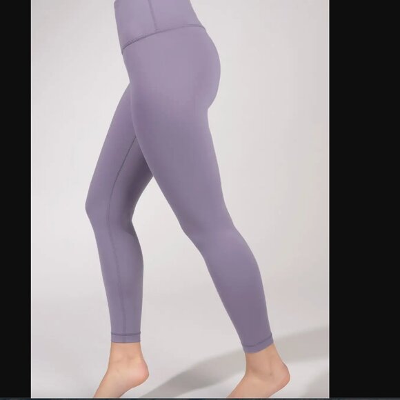 Yogalicious Lux High Waist Leggings with Criss Cross Back in Blueberry Ice - Picture 2 of 7